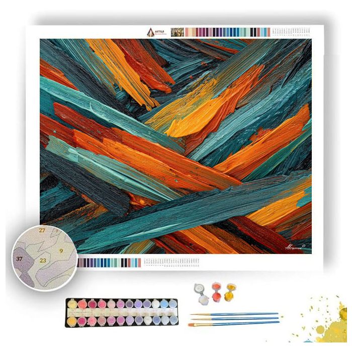 URBAN TWIST LINES - Paint by Numbers Full Kit