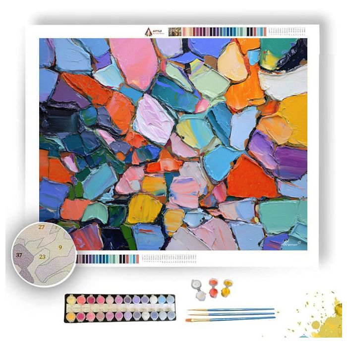 STREET MOSAIC COLOR - Paint by Numbers Full Kit