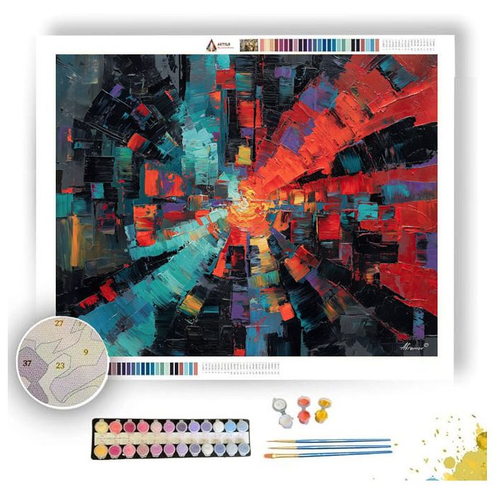 STREET ENERGY FLOW - Paint by Numbers Full Kit
