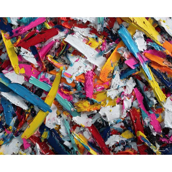 shattered graffiti shapes, neon line art, chaotic spray pieces, abstract street art, broken graffiti composition