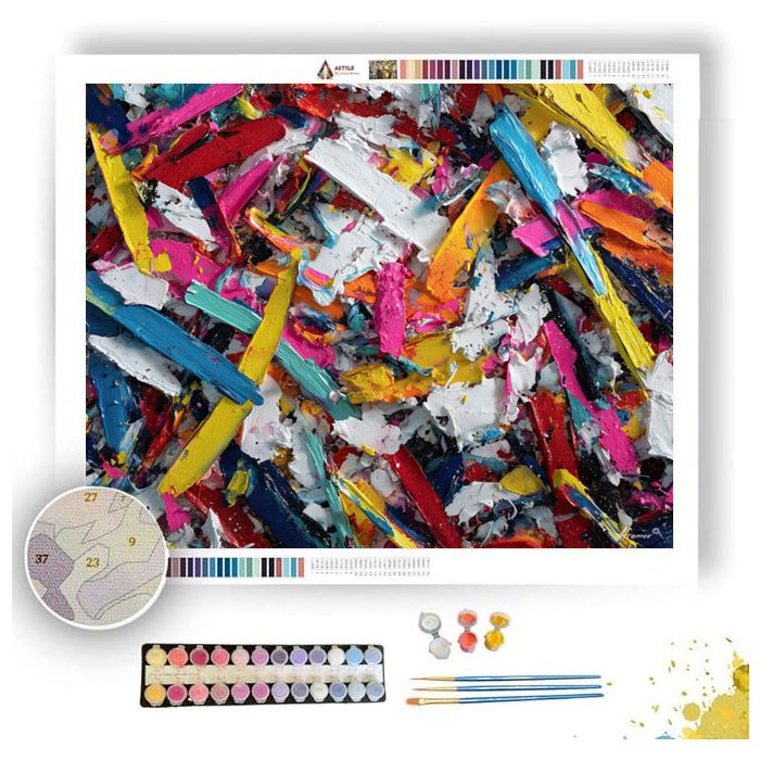 GRAFFITI SHATTER FIELD - Paint by Numbers Full Kit