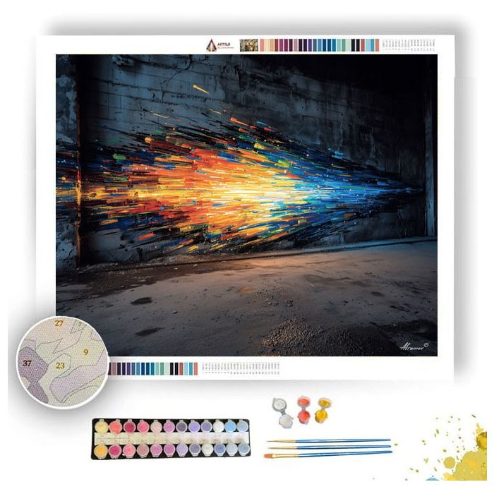 NEON WALL BURST - Paint by Numbers Full Kit