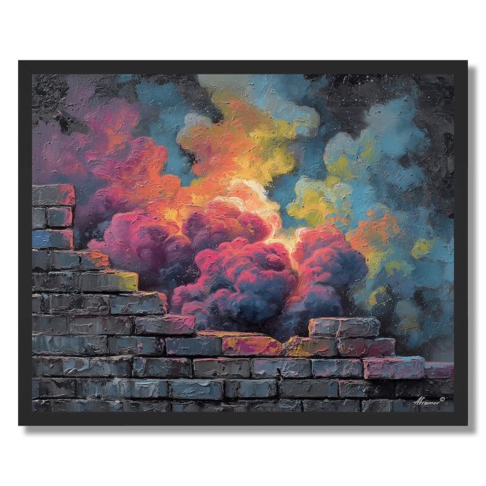 SUBWAY NEON DUST - FRAMED