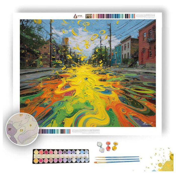 SPRAY LOOP STORM - Paint by Numbers Full Kit
