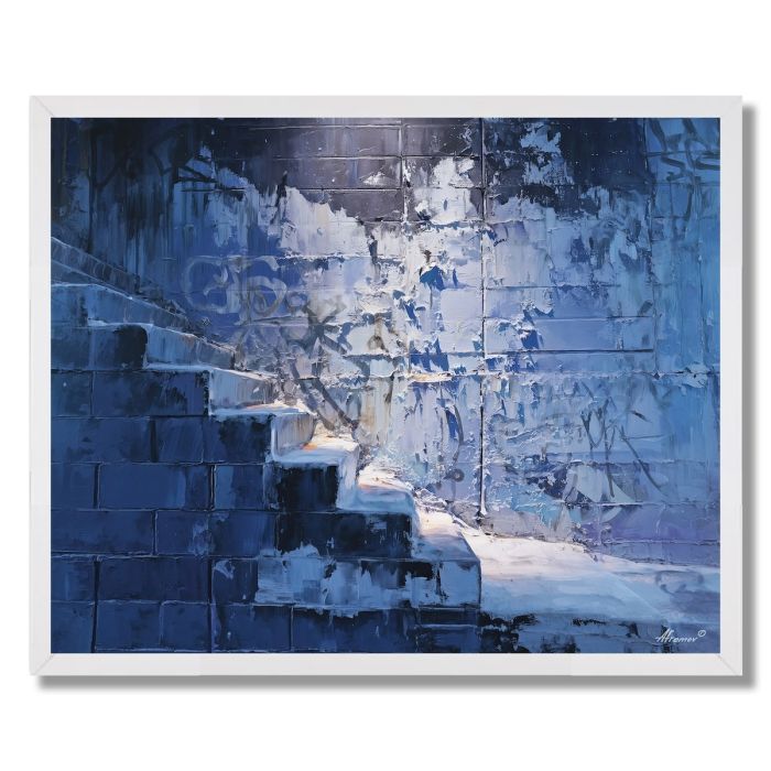 GRAFFITI ICE LINES - FRAMED