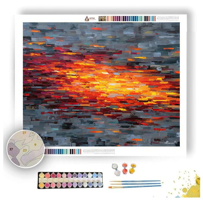 URBAN FIRE STREAK - Paint by Numbers Full Kit