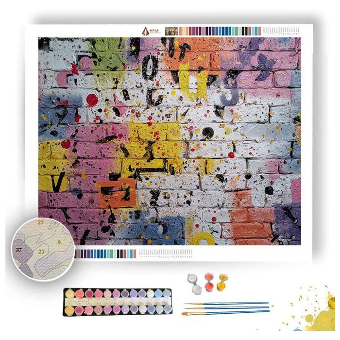 BROKEN CITY TAG - Paint by Numbers Full Kit