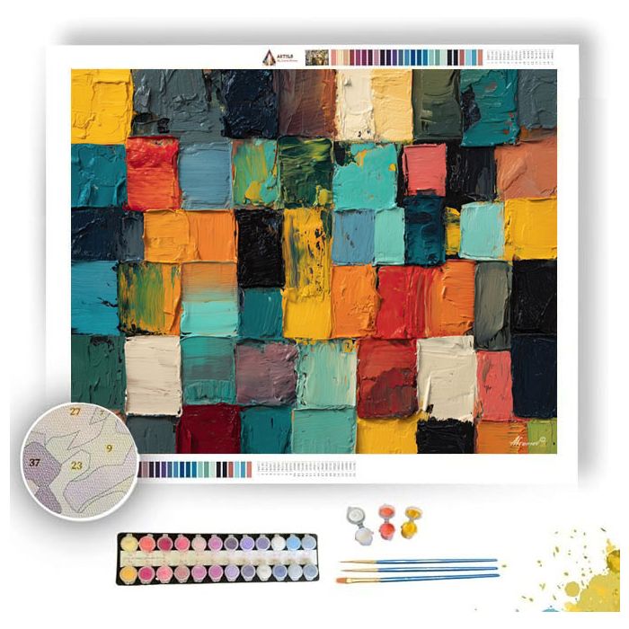 COLOR GRID TAG - Paint by Numbers Full Kit