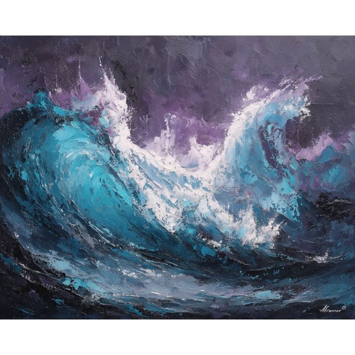 graffiti wave, turquoise purple mural, fluid spray paint, street art motion, urban wall texture, flowing graffiti strokes