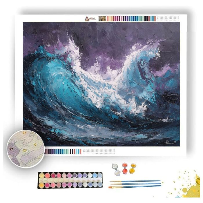 SPRAY WAVE MOTION - Paint by Numbers Full Kit