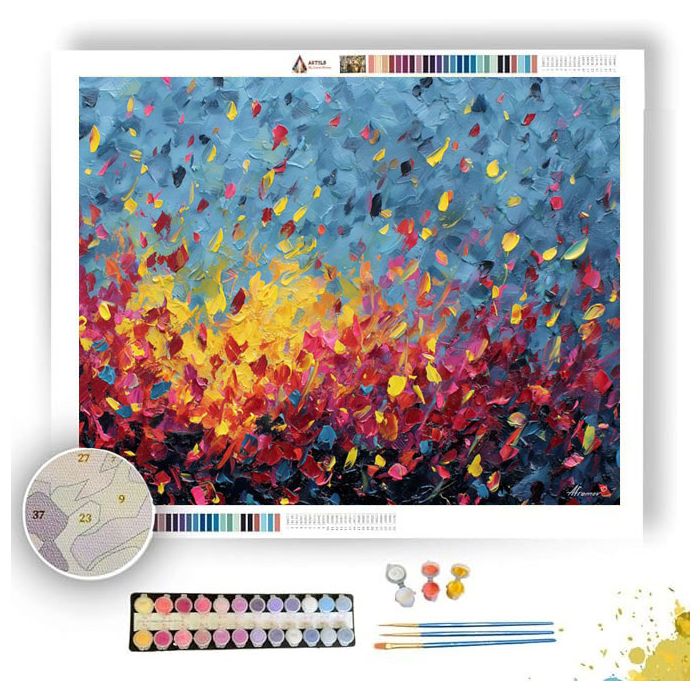 URBAN CONFETTI FIELD - Paint by Numbers Full Kit
