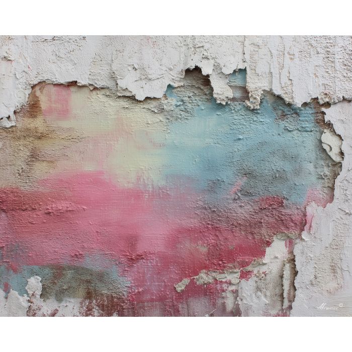 soft graffiti palette, pastel spray art, concrete texture painting, dreamy street mural, gentle urban color mix