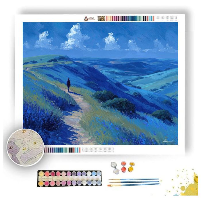 CAPE OF BLUE HILLS - Paint by Numbers Full Kit