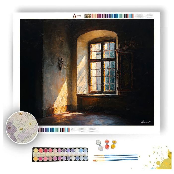 WINDOW OF DUSK - Paint by Numbers Full Kit