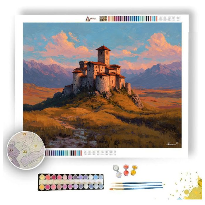 HILLTOP FORTRESS - Paint by Numbers Full Kit