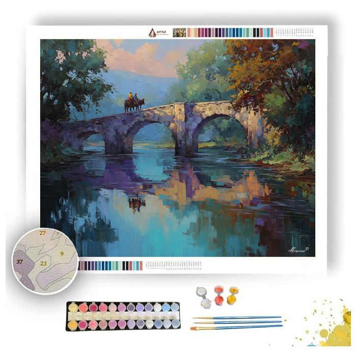 STONE BRIDGE CROSSING - Paint by Numbers Full Kit