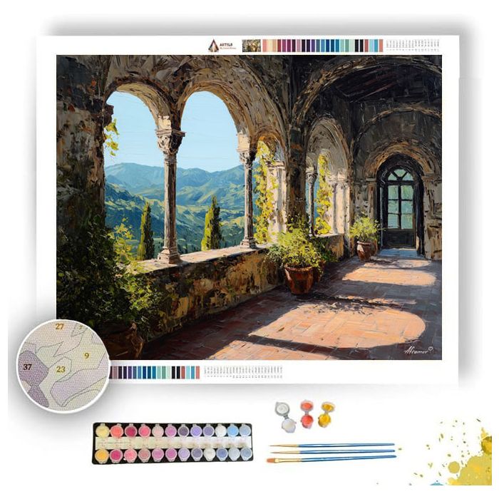 SUNLIT LOGGIA - Paint by Numbers Full Kit