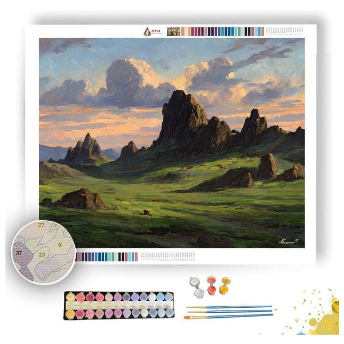 OBSIDIAN HILL - Paint by Numbers Full Kit