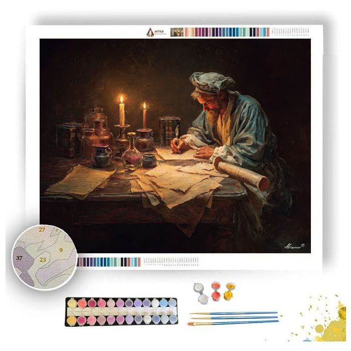 SILENT SCRIBE - Paint by Numbers Full Kit