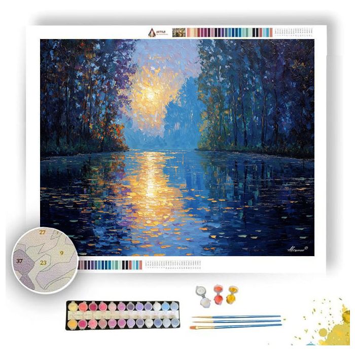 SUN ON THE WATER - Paint by Numbers Full Kit