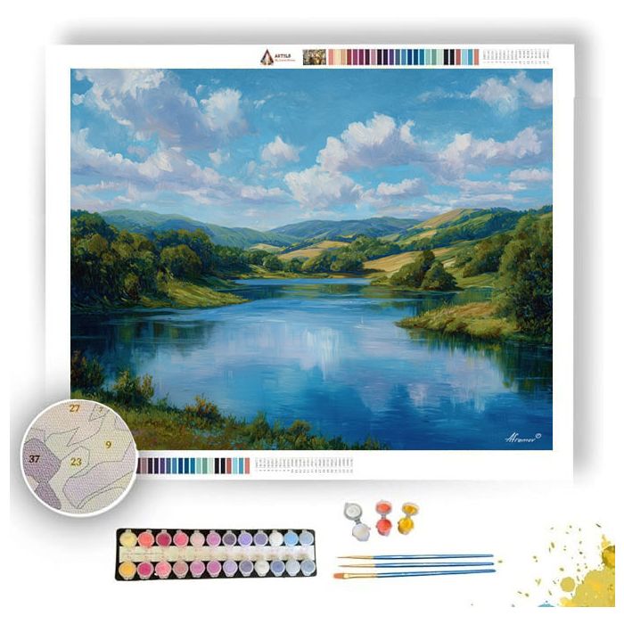 LAKE OF QUIET SKY - Paint by Numbers Full Kit