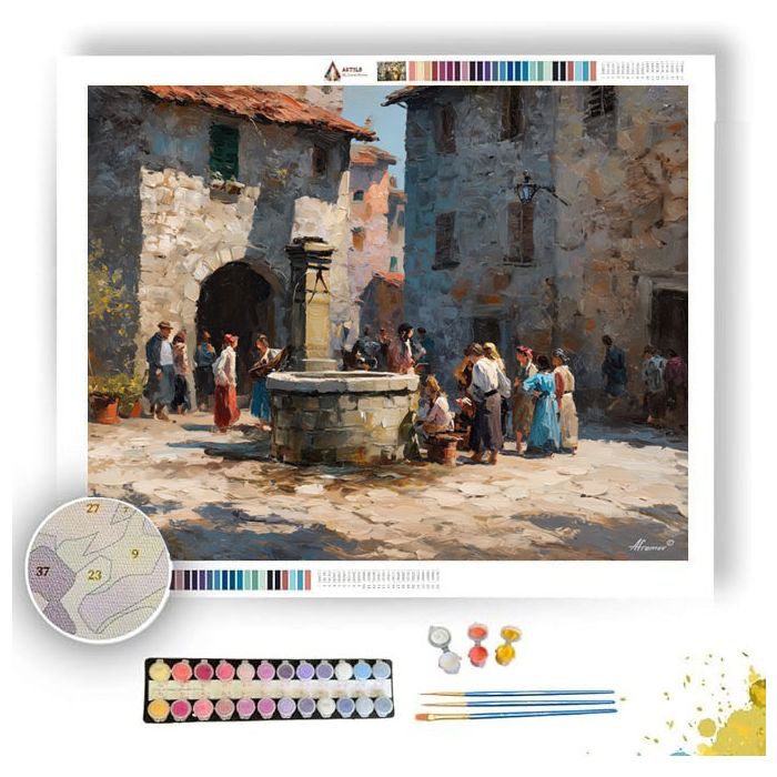 WELL IN THE SQUARE - Paint by Numbers Full Kit
