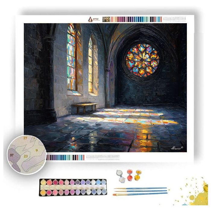 ROSE WINDOW HALL - Paint by Numbers Full Kit