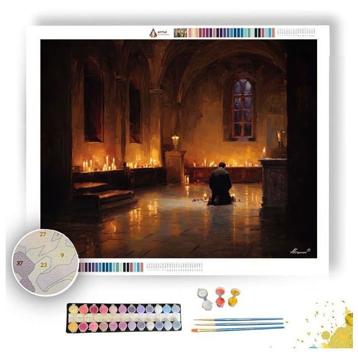 CANDLE PRAYER - Paint by Numbers Full Kit