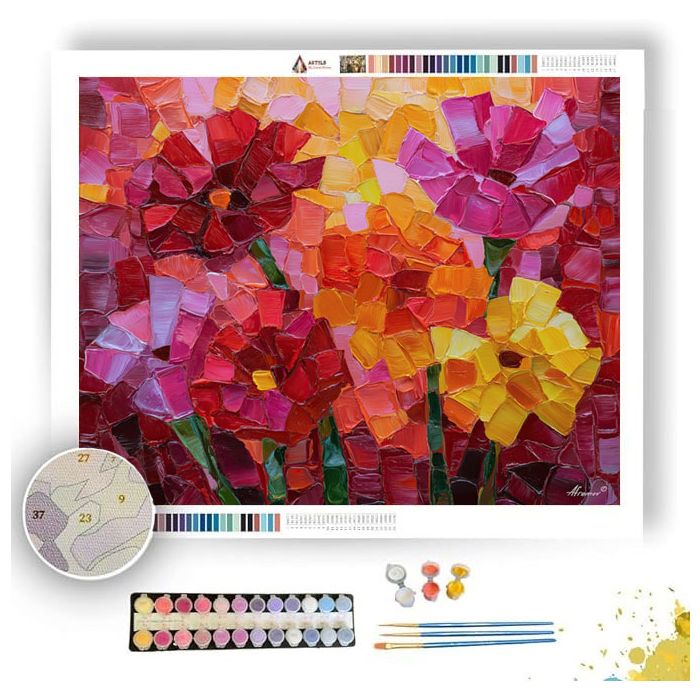 TESSERACT GARDEN BLOOM - Paint by Numbers Full Kit