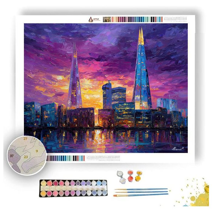 SHARD SKYLINE TWILIGHT - Paint by Numbers Full Kit
