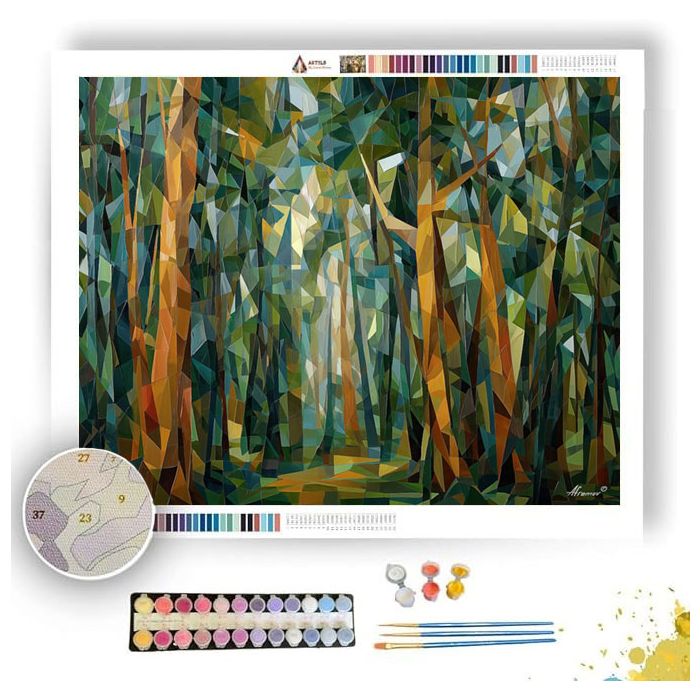 SHATTERED FOREST GLADE - Paint by Numbers Full Kit