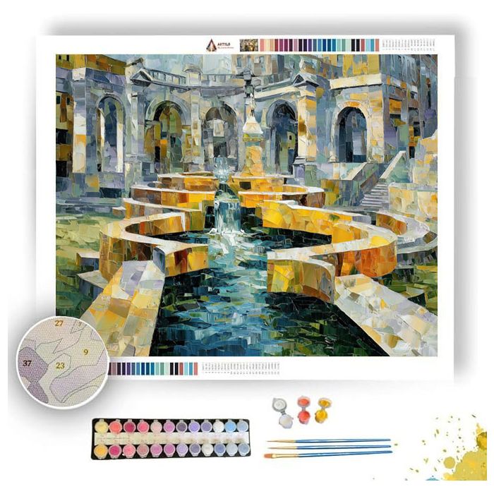 BROKEN CITY FOUNTAIN - Paint by Numbers Full Kit