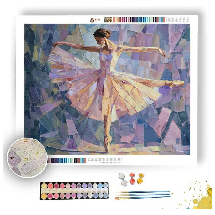 CUBIST BALLET STUDY - Paint by Numbers Full Kit