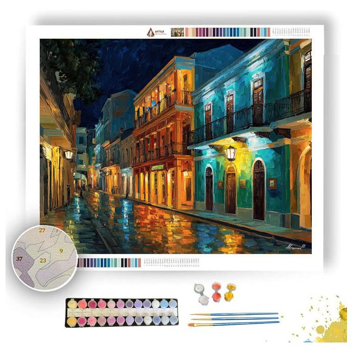 MACAU OLD CASINO LIGHTS - Paint by Numbers Full Kit