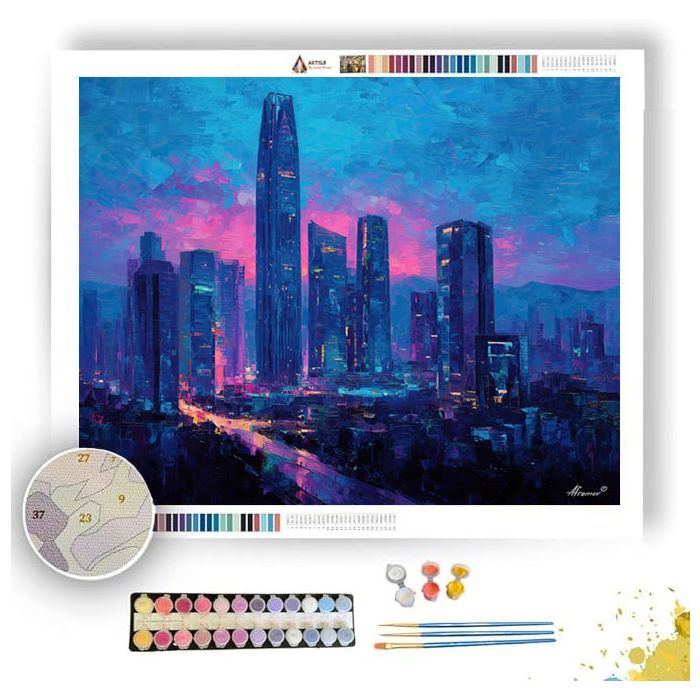 SHENZHEN MODERN WONDER - Paint by Numbers Full Kit