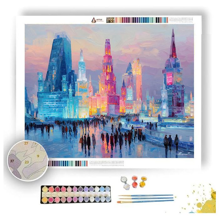 HARBIN ICE CITY GLOW - Paint by Numbers Full Kit