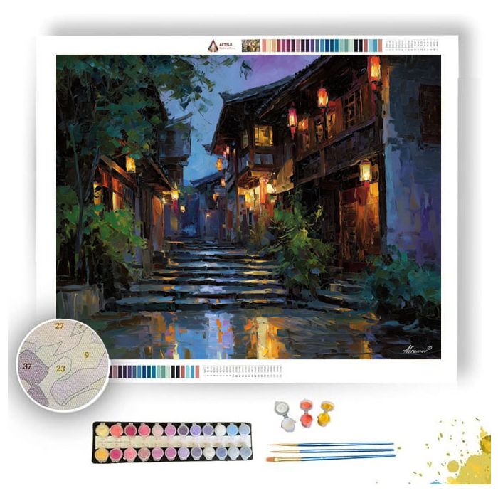 CHENGDU ANREN OLD STREET - Paint by Numbers Full Kit