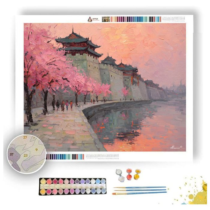 NANJING CITY WALL SUNRISE - Paint by Numbers Full Kit