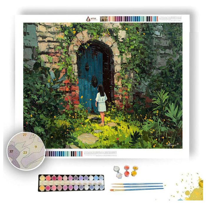 HIDDEN GARDEN GATE - Paint by Numbers Full Kit