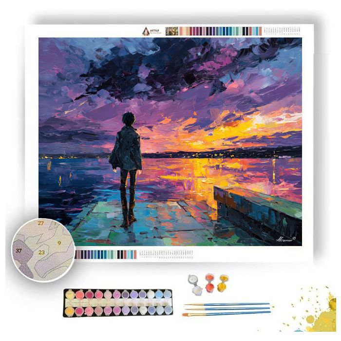 LAKESIDE EVENING WIND - Paint by Numbers Full Kit