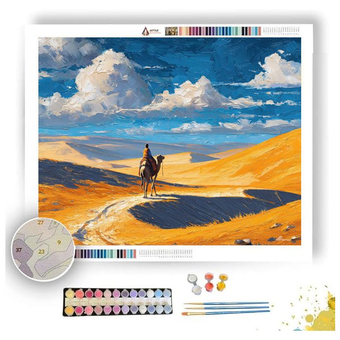 DESERT CARAVAN ROAD - Paint by Numbers Full Kit