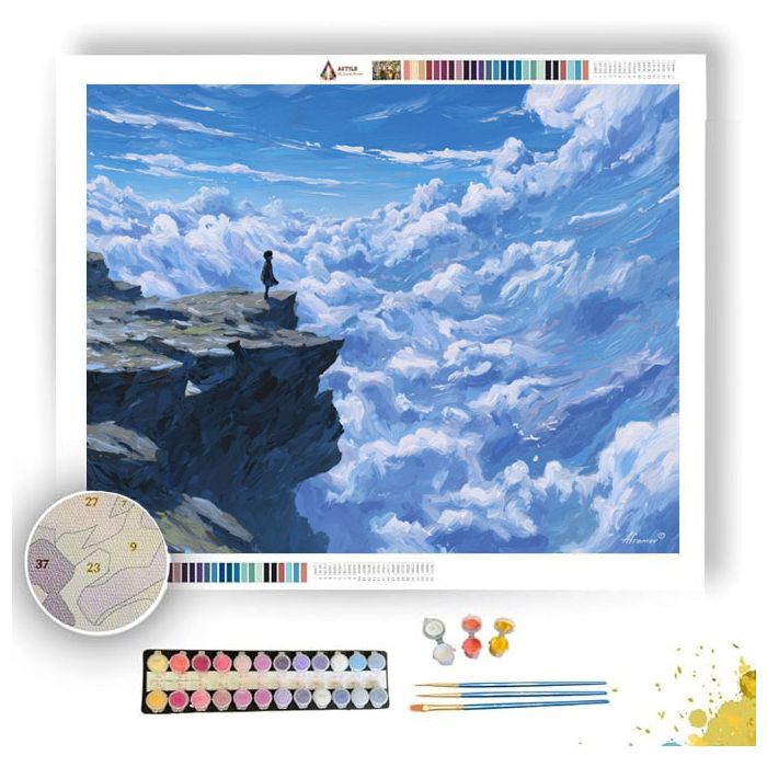 CLOUD SEA CLIFF - Paint by Numbers Full Kit