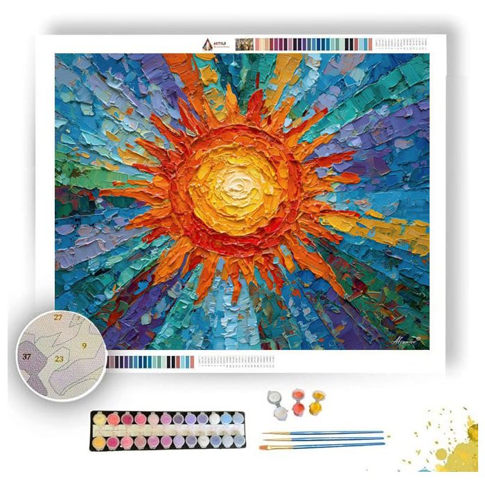 EARTH SUN BALANCE - Paint by Numbers Full Kit