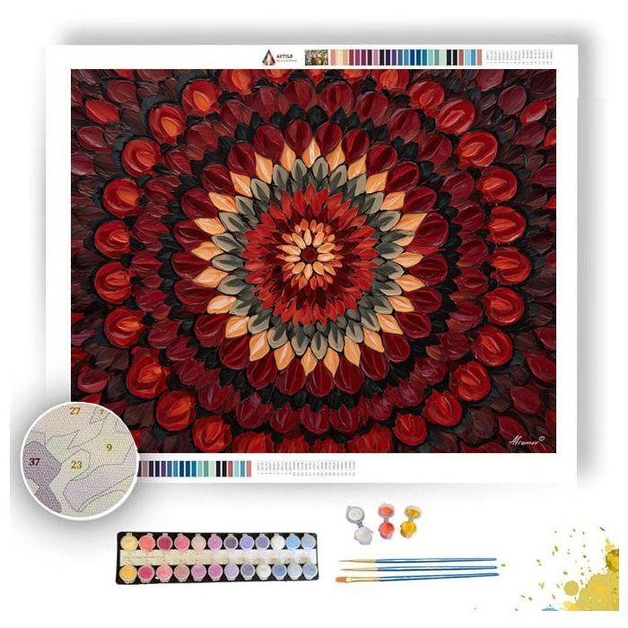 DESERT BLOOM MANDALA - Paint by Numbers Full Kit
