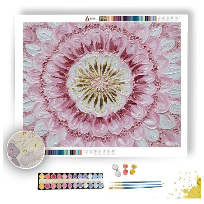 WATER LILY MANDALA - Paint by Numbers Full Kit
