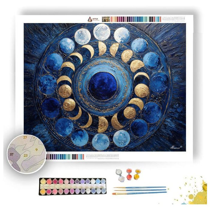 CELESTIAL MOON WHEEL - Paint by Numbers Full Kit