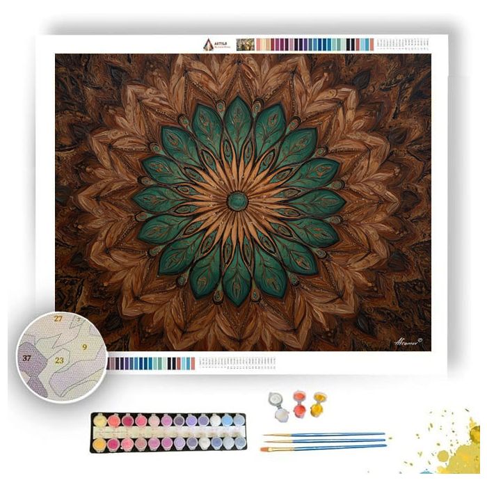 EARTH ROOT MANDALA - Paint by Numbers Full Kit