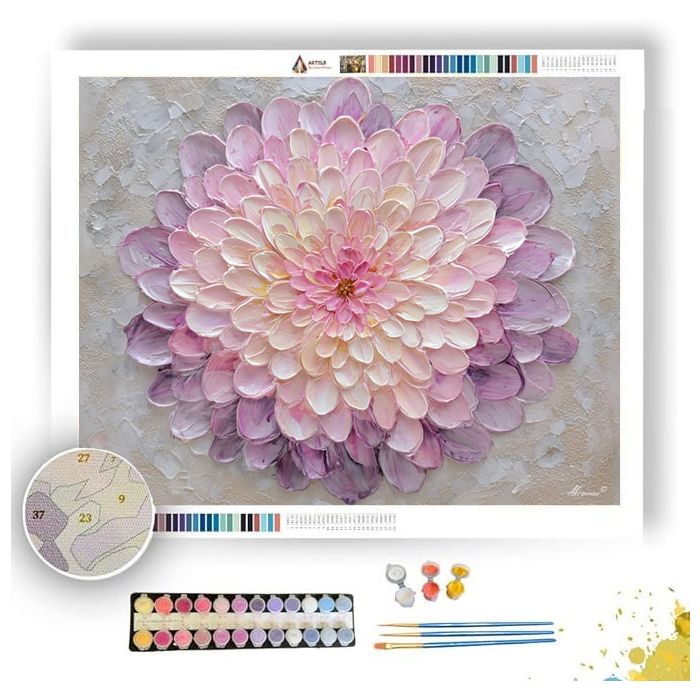 FLORAL DREAM CIRCLE - Paint by Numbers Full Kit