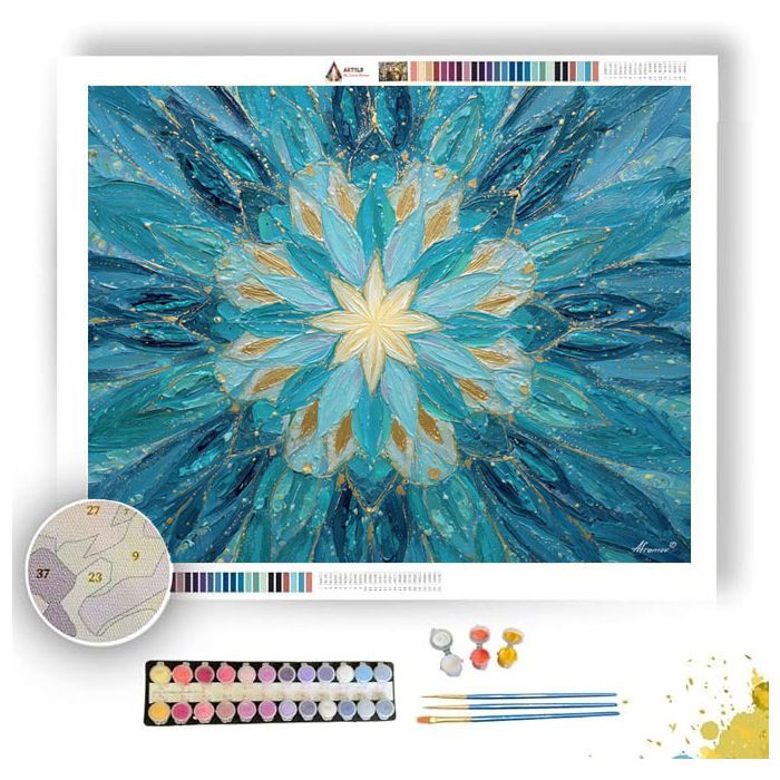 LUMINESCENT STAR MANDALA - Paint by Numbers Full Kit