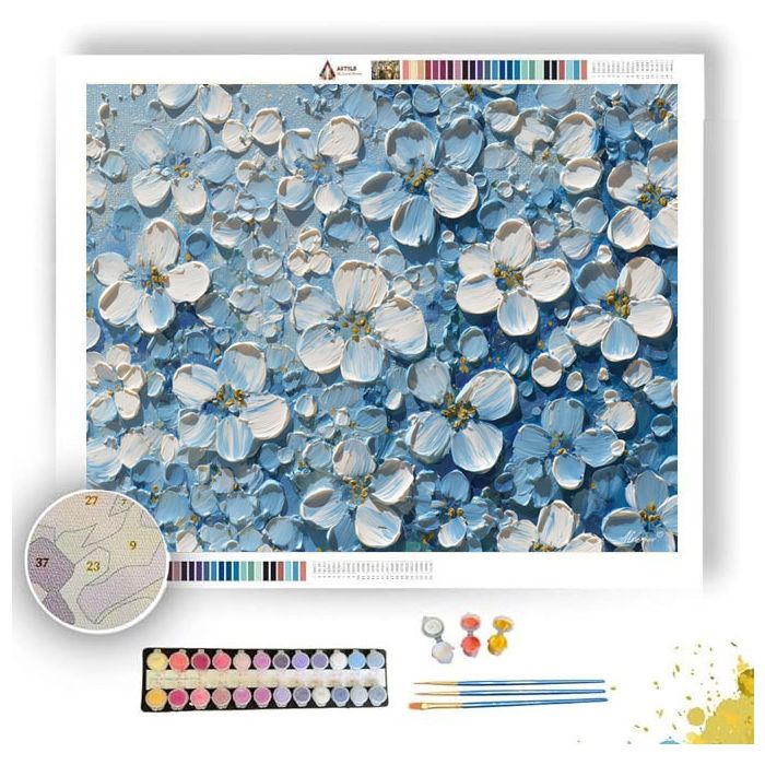 FLORAL SKY BLOSSOM - Paint by Numbers Full Kit